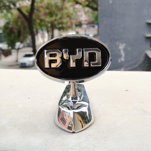 Creative Auto Front Cover Emblem for BYD Yuan Qin Tang Surui F6 F3R F0 F3 G3 S6 Song M6 for BYD Logo Zinc Alloy Vehicle Sticker