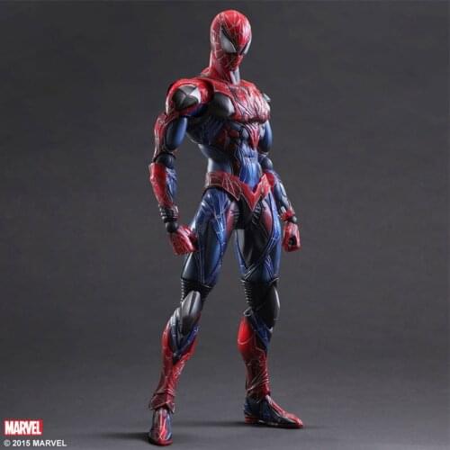Marvel Pa Changes To Spider-man Black And Red Limited Pvc Movable Figure Model Can Be Collected, Can Be Given To Friends Figure