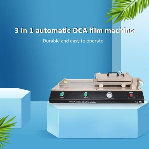 OCA LCD Screen Repair Automatic OCA Polarizer Film Applicator Machine For Phone Refurbish Laminating OCA Glue Polarizer Adhesive