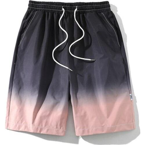 Cargo Short Men Women New Fashion Summer Gradient Designer Shorts Sportwear Sweat Harem Trouser Male Streetwear Mens Clothing