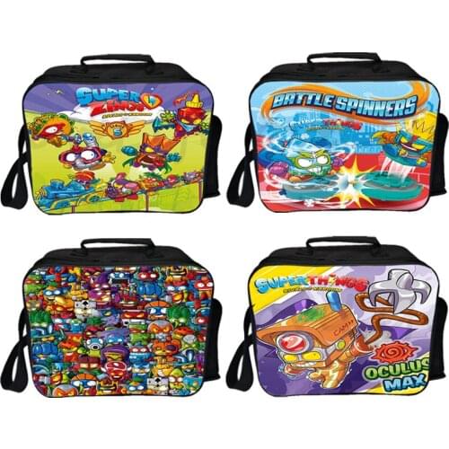 Super Zings Lunch Bag Women Travel Shoulder Bag Children Portable Lunch Box Superzings Camping Crossbody Bag Functional Lunchbag