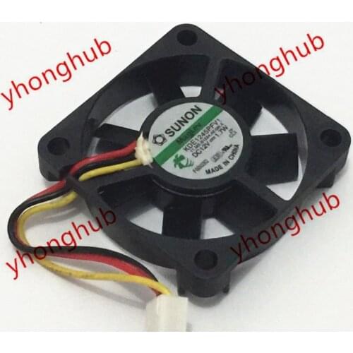 SUNON KDE1245PFV1 11.MS.B1524.AF.GN.X DC 12V 1.7W 45x45x10mm Server Cooling Fan 3-Wire