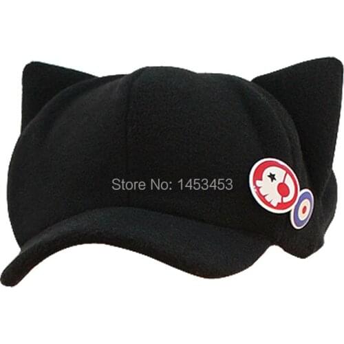 EVA super adorable cat ear cap badge cartoon Hat Cap