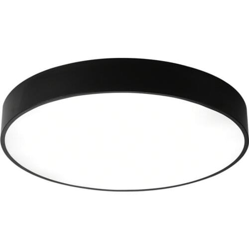 LED Round Ceiling Lights In Black White Surface Mount Lamp With Remote Dimmable For Bedroom Dining Living Room Balcony