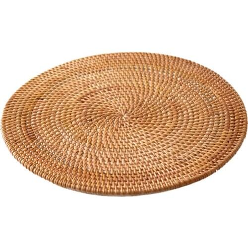 Heat-resistant Placemats Insulation Pad Bowl Mat Table Mats For Family Wedding Party And Banquet Natural Tea Set Accessories