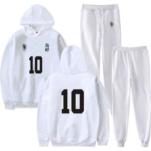 Hinata Shoyo Hoodies Sweatshirts Anime Haikyuu Cosplay Costume Tobio Kageyama Shirt Pants Casual Suit Womens Sport Suit Outfit