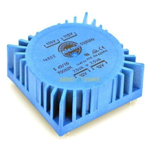 1pcs 15VA TALEMA Sealed Transformer 7V 9V 12V 15V 18V for audio hifi amp/ DAC/ PSU Transformer