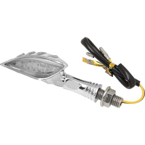 1Pair 12 LED Universal Motorcycle Skull Turn Signal Indicators Lights