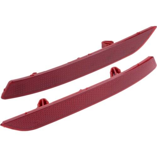 1 Pair Rear Bumper Reflector Tail Light Lamp Red Fit For Citroen C5 2008 2009 2010 2011 2012 2013 29014 2015 Car Accessories