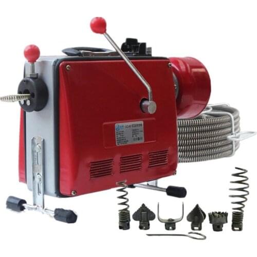 100D automatic electric pipe dredging machine sewer dredger toilet floor drain dredging cleaning machine