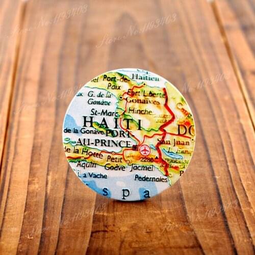 2Pcs 45mm Map Unique 3D Embossed Big Round Handmade pattern Wood Cut Pendant make Necklaces, Bracelets,Brooch-(WI-119)