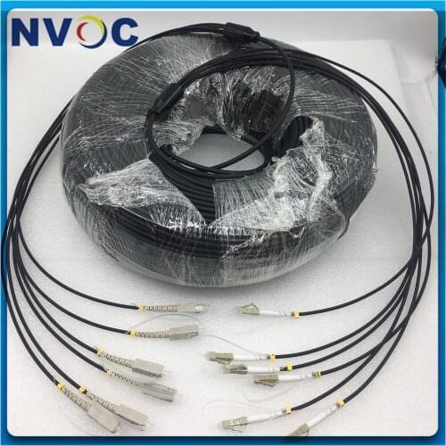 6Core OM1 62.5/125 300M LC/ST/FC/SC UPC Fiber Optic Armoured Armored Patch Cord 6Fibers LC-SC LC-LC Multimode Armored Cable