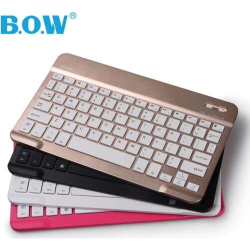 B.O.W HB028 Slim Rechargeable 7.9 Inch /9.7 Inch Bluetooth Universal Tablet keyboard Wireless Bluetooth Keyboard for Smartphone