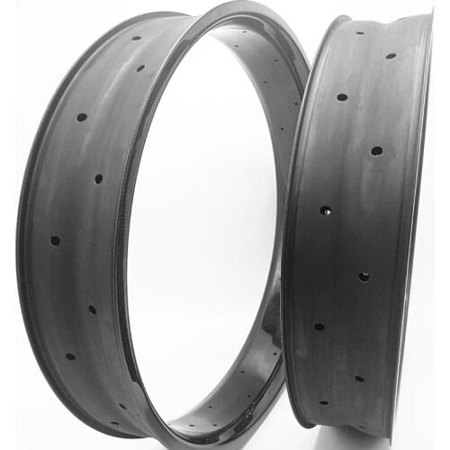 Free shipping 26er fat bike 100x25mm tubeless carbon fat bike rims carbon snow bike wheel Beach bike rim Fat bicycle wheel