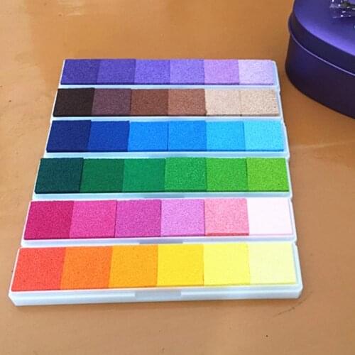 1PCS Hot Fashion Colorful Oil Based Craft Ink Pad Rubber Decoration Stamps for Fabric Wood Paper Wedding DIY Gift Finger Print