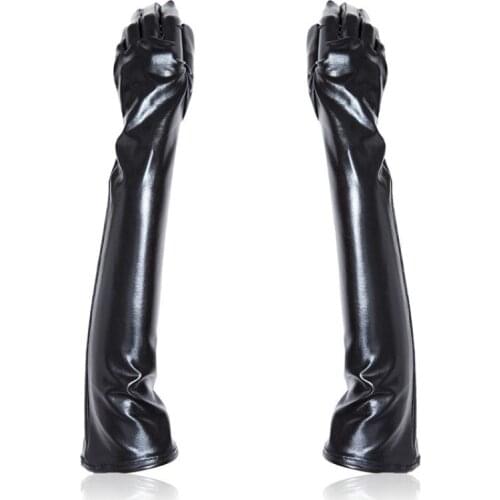 Sex Toys Flirting Black Gloves Spanking Female Toys Five-finger Gloves Sex Toys