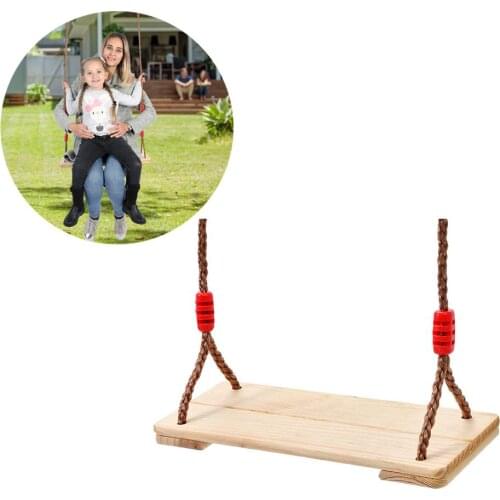 Kids Swing Seat Wooden Tree Swing Seat For Indoor Outdoor Adults Children Enjoy Flowers Birdsong Garden Swing Seats Fun Sports