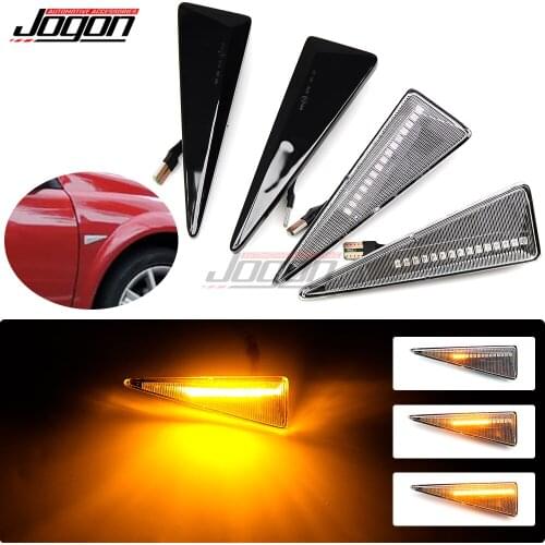 For Renault Avantime Espace MK4 Megane MK2 CC Scenic Vel Satis Vento LED Dynamic Turn Signal Side Marker Sequential Light
