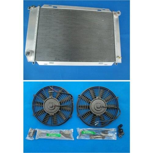 Aluminum Radiator & Fans For FORD MUSTANG GT / LX 5.0L V8 302 New 52MM 1979-1993 79 80 91 92 93