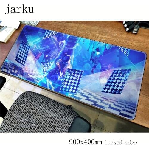 No Game No Life mousepad gamer locrkand 900x400mm gaming mouse pad notebook pc accessories Hatsuse Izuna padmouse ergonomic mat