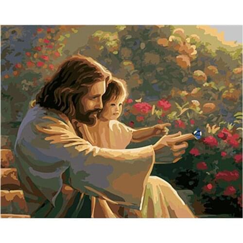 Figure Painting Framed Pictures DIY Painting By Numbers DIY Oil Painting On Canvas Home Decoration Drop Shipping GX26161 40X50CM