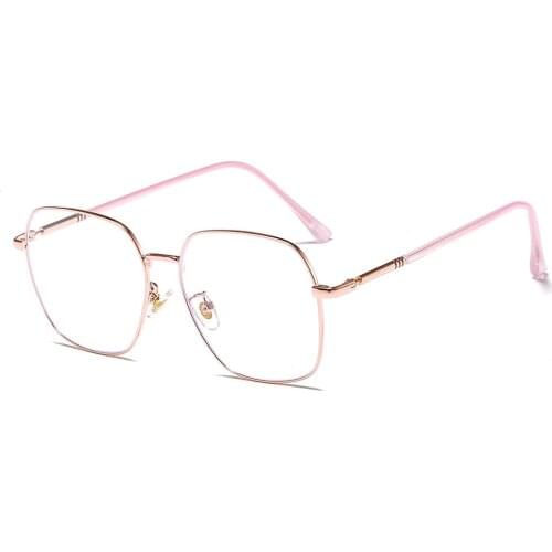 Vintage Gold Metal Frame Eyeglasses Mens Womens Sun glasses Retro Square Optical Lens Eyewear Nerd Clear Lens Glasses