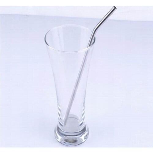 Wholesale 500 pieces / lot Metal Drinking Straw Stainless Steel Drinking Straw