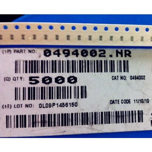 Original New 100% 0494002.NR 2A 32V 0603 fast-acting disposable fuse