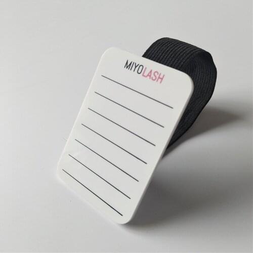 2018Hot Sale Lash Pallet Eyelash Extensions Lashes Tile Palette with Belt Adhesive Glue Ceramic Holder Eyelashes Extensions Tool