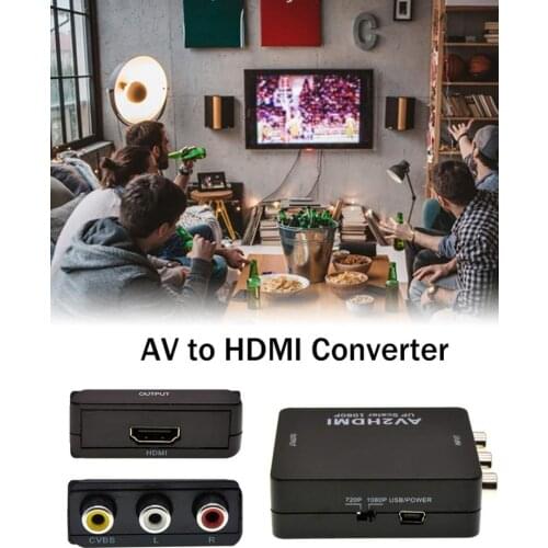SCART To HDMI-compatible Video Audio Cables Upscale Converter AV Signal Adapter HD Receiver TV DVD Box 1080p 720p