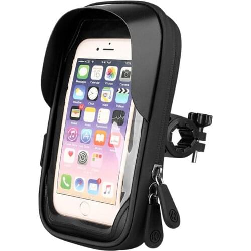 Motorcycle Support Mobile Phone Stand Handlebar Holder Mount Bag Case Waterproof Bag Bike Bicycle Navigation Bracket Cover 2021