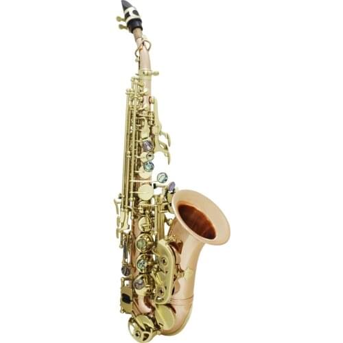 Professional Phosphor Copper Soprano Saxophone Sax Orchestra Wind Instrument Pink