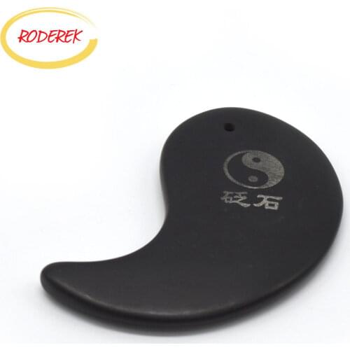 Bian Stone Guasha Board Natural Stone Gua Sha Tool Balance Yinyang Chinese Massage Therapy Body Scraper