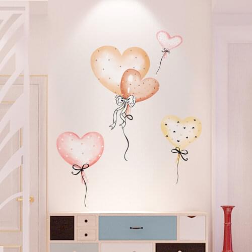 [SHIJUEHEZI] Cartoon Balloons Wall Stickers Vinyl DIY Children Mural Decals for House Kids Rooms Baby Bedroom Nursery Decoration
