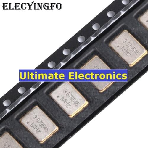 10pcs SMD Active Crystal 7050 3.579545MHz 25PPM 3.3V 5*7mm 4feet 5070 Resonator