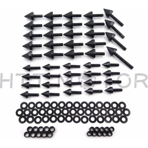 Aftermarket free shipping motorcycle parts Fairing Bolts Kit Fastener Screws For 99-00 Hond CBR 600 F4 01-07 CBR 600 F4i Black