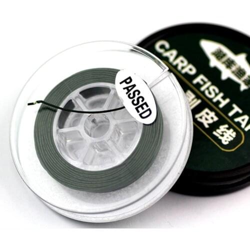 Carp Fishing Coated Hooklink 5/10m Hook Line 25/35lb Strong Pull Braid Skin Peeling Braided Peelable Line Semi-Stiff Sinking