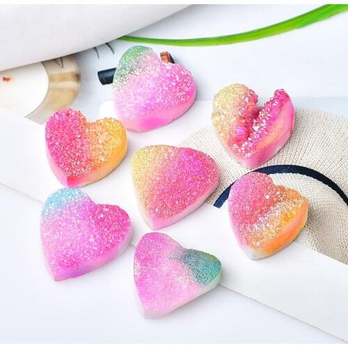 Natural Crystal Cluster Electroplating Color Rough Stone Raw Mineral Specimen Healing Reiki Decoration DIY Crafts Gift