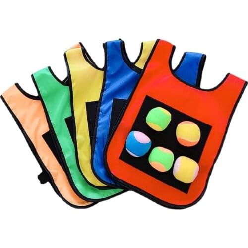 Sticky Childrens Vest Kindergarten Parent-child Interation Game Toys Outdoor Against Throwing Sport Toys Kids Outdoor Games Kid
