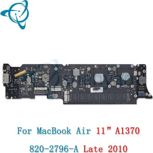Shenyan 820-2796-A 2010 A1370 Motherboard for Macbook Air 11.6" 1.6GHZ 4GB EMC 2393 MC505xx/A logic board