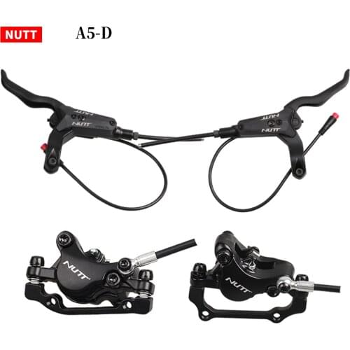 NUTT 140 160 180MM Power-Off Hydraulic Disc Brake Right Set With HS1 Rotor Kugoo G2 Pro M4 M5 MACURY For Electric Scooter E-Bike