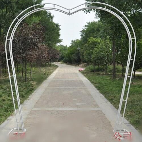 Heart shape Bridal Arch Frame Background Decoration Cherry Blossom Arch Flower Stand Door Wedding Party Decoration Props