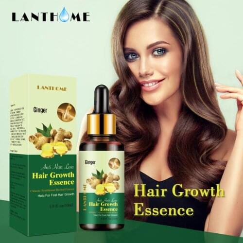 30ML Ginger Germinal Oil Serum Oil Natural Hair Loss Treatement Effective Fast Growth Hair Care Serum Shrink Pores TSLM2