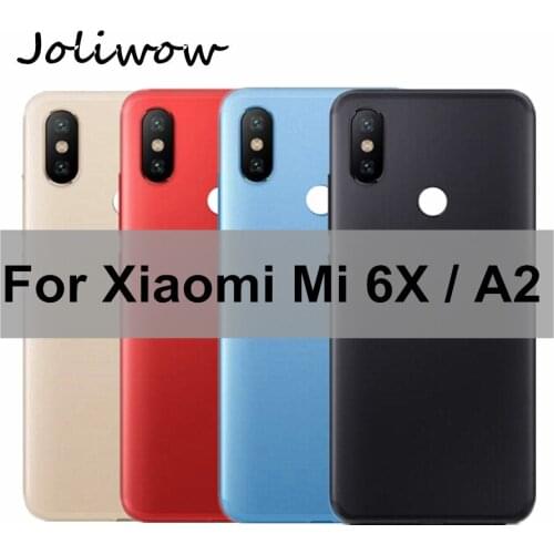 For Xiaomi Mi A2 Battery Back Cover MiA2 Mi6X Rear Housing Metal Door for Xiaomi Mi 6X Battery cover +Power Volume Button