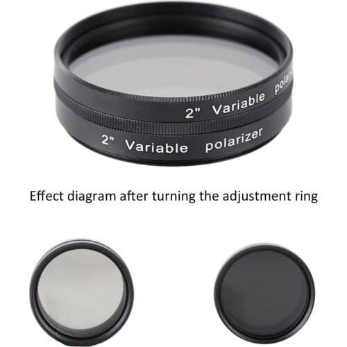 1.25 2 inch Filter Variable Polarizing for Astronomy Monocular Telescope & Eyepiece Filter Excellent Quality F9147
