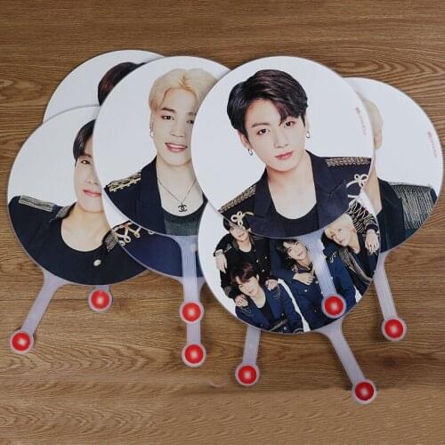 10 pcs/lot Kpop Star Hand Fan SUGA JUNGKOOK RM JIMIN V JHOPE JIN Japan Tour Fan Toy Gift Size 29.5cm