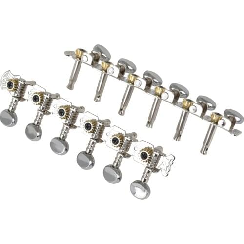12-string Acoustic Guitar Tuning Pegs Open Tuners 6L 6R String Tuner Button Round Machine Heads Guitar Accessory