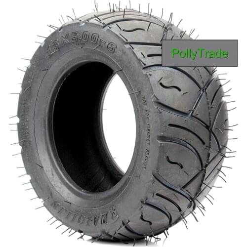 13x5.00-6 Inch Tread Tire Tubeless Rubber for Electric Mini Pocket Bike Scooter Go Kart ATV Quad Dirt bike 4.10-6