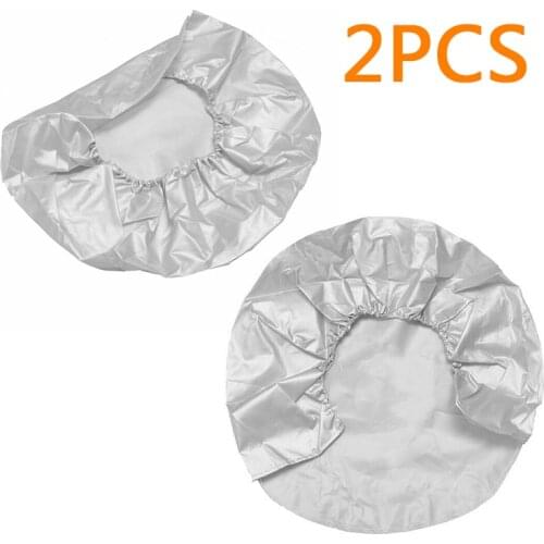 2pcs car Tire Cover Set high quality silver Anti-RV Truck Camping Trailer 32