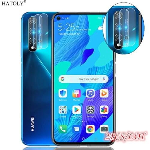 2Pcs Glass on Nova 5T Camera Lens Screen Protector For Huawei Nova 5T Camera Glass Protective HD Back Film For Huawei Nova 5T